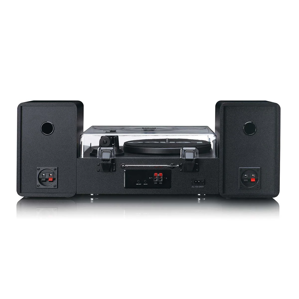 LENCO MC-760BK - Hifi Stereoset met platenspeler en speakers - Internet radio, DAB+, FM, Bluetooth®, CD/MP3-speler - Zwart - Image 4