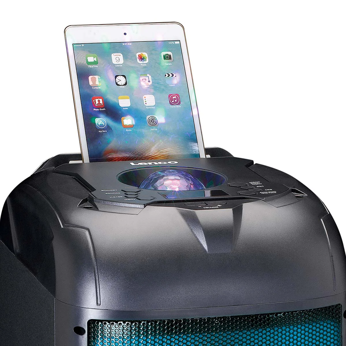 LENCO PA-260BK - PA met front LED verlichting en disco bal - Image 17