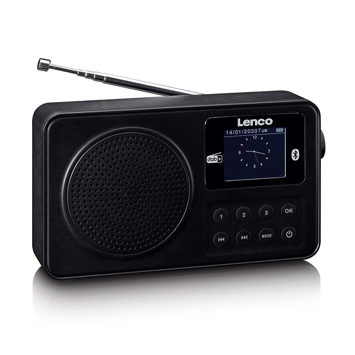 LENCO PDR-033BK - Draagbare DAB+/FM radio met Bluetooth® en oplaadbare batterij - Zwart - Image 6