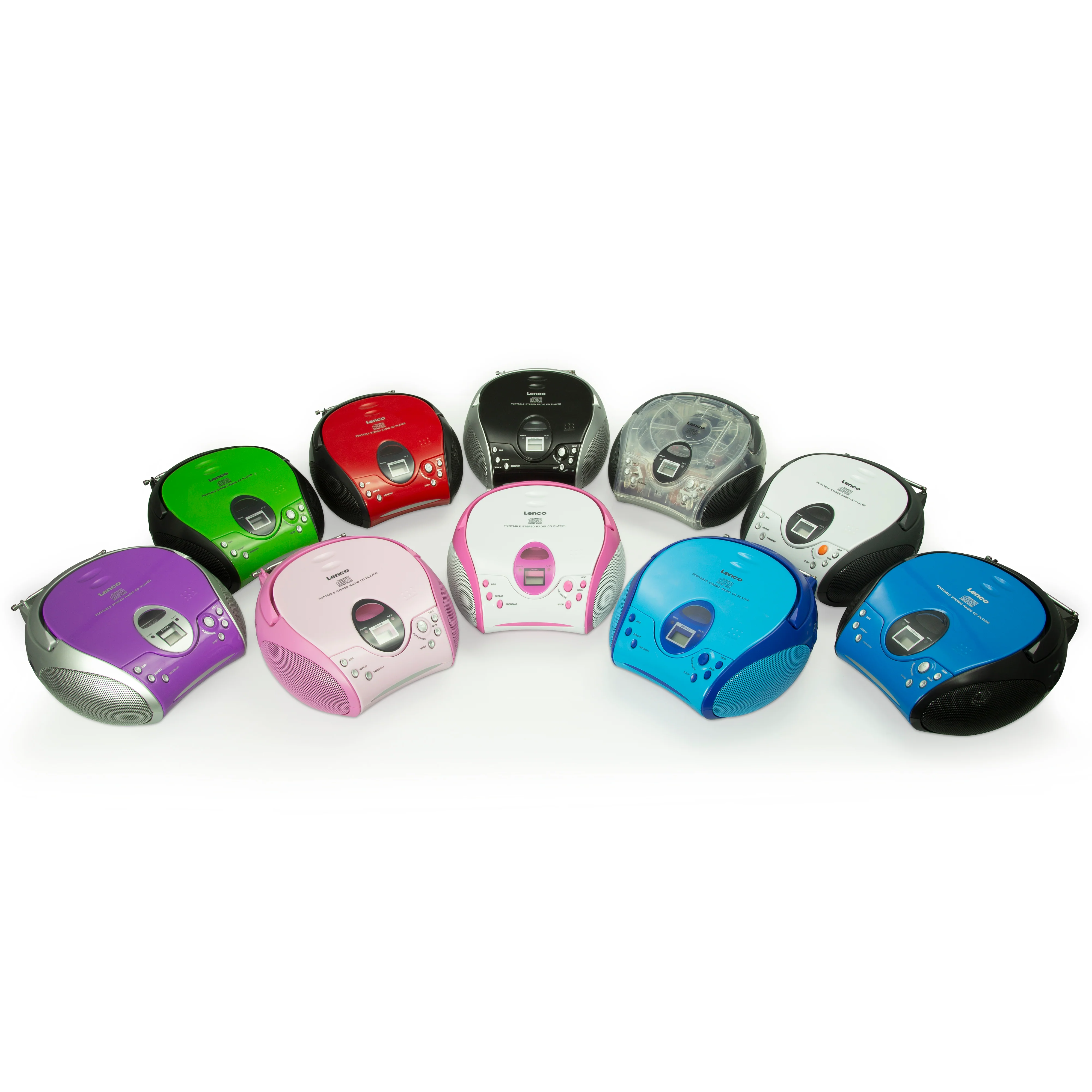 LENCO SCD-24 Pink - Draagbare stereo FM radio met CD-speler - Roze - Image 10