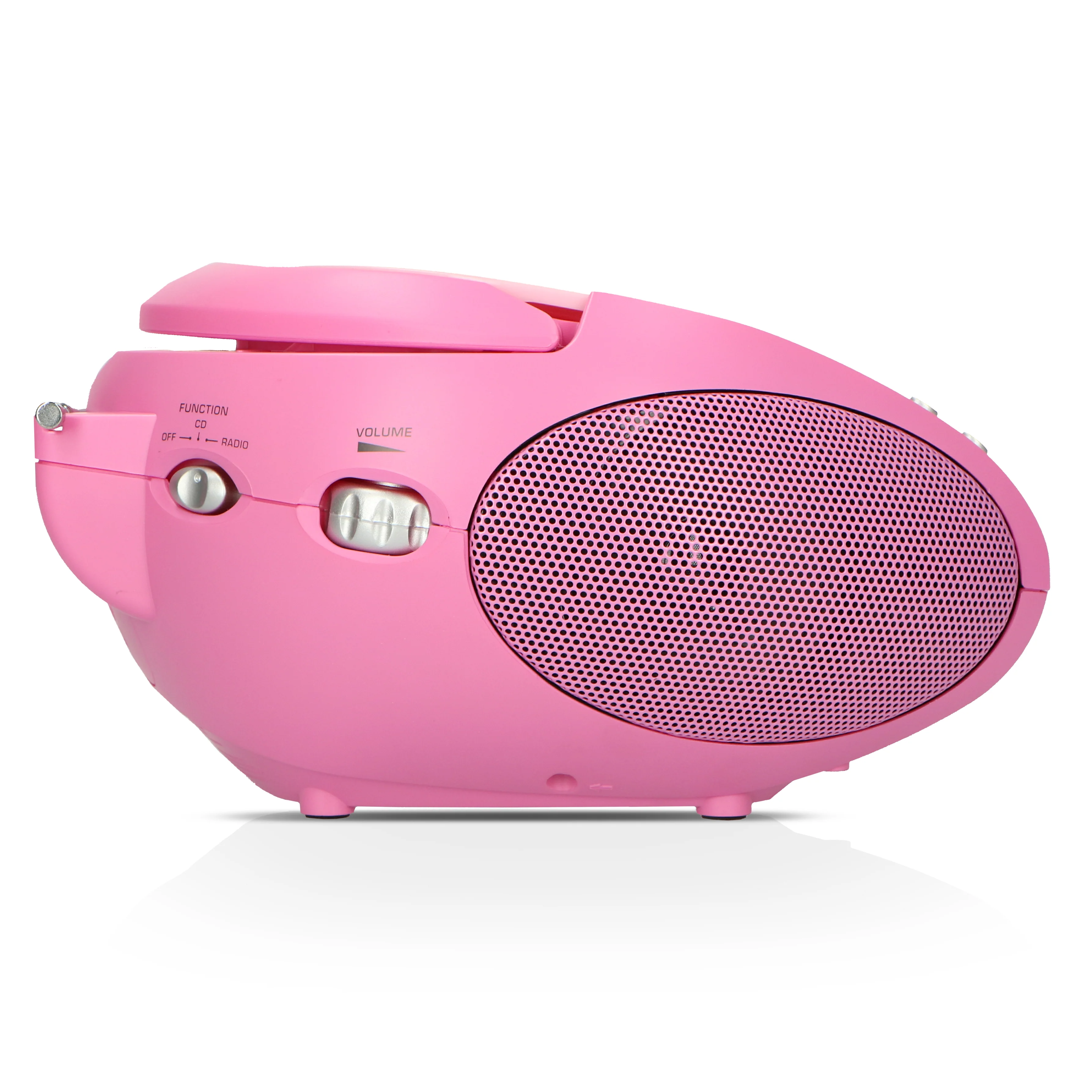 LENCO SCD-24 Pink - Draagbare stereo FM radio met CD-speler - Roze - Image 4