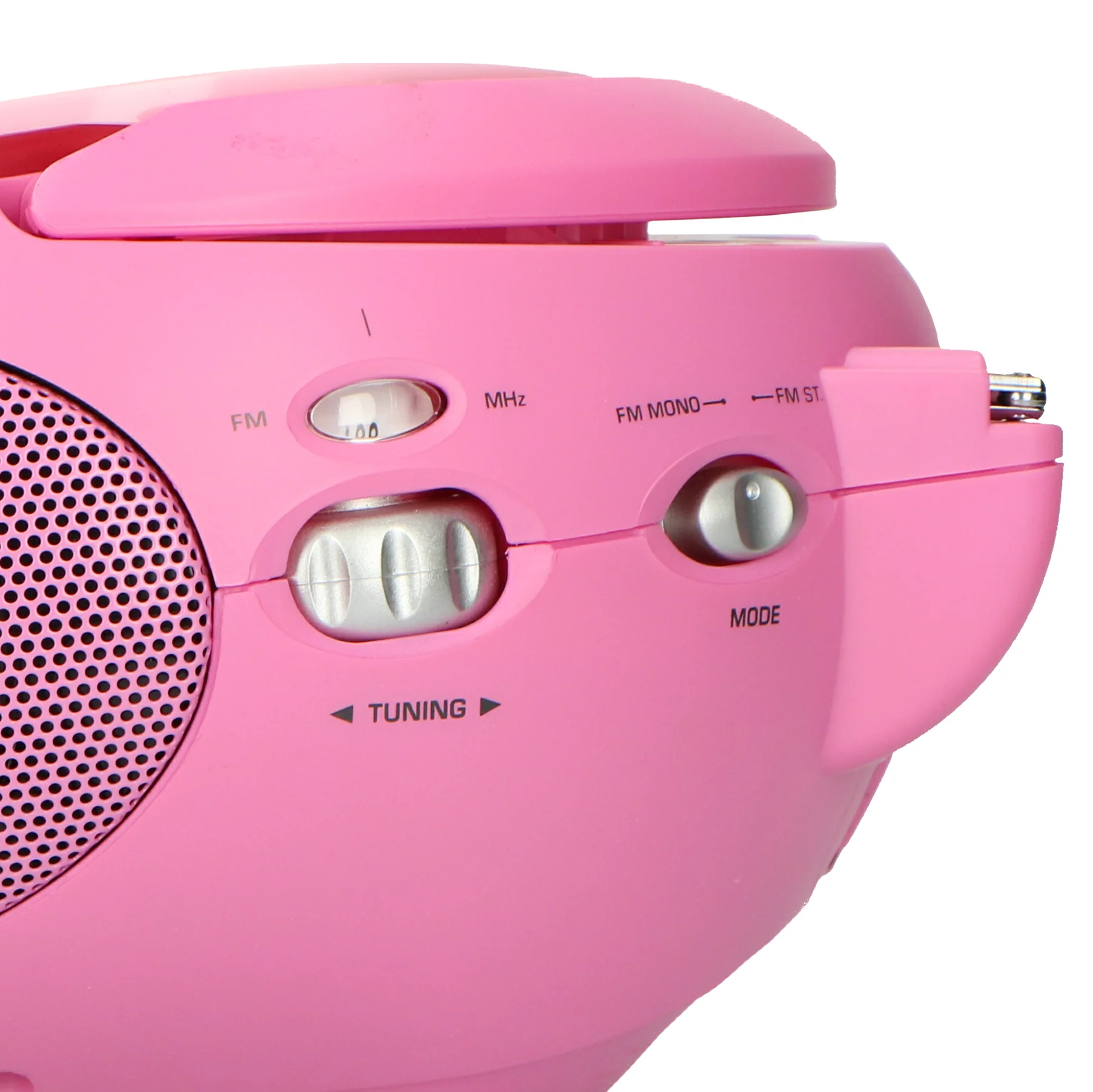 LENCO SCD-24 Pink - Draagbare stereo FM radio met CD-speler - Roze - Image 8