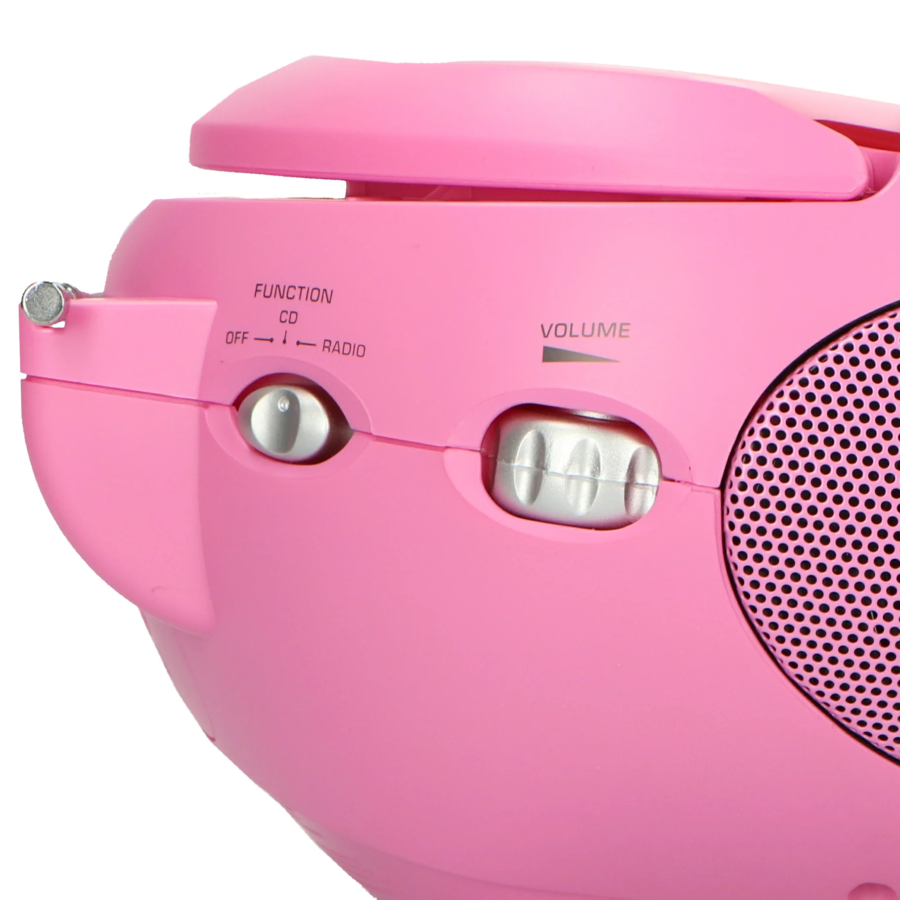 LENCO SCD-24 Pink - Draagbare stereo FM radio met CD-speler - Roze - Image 9