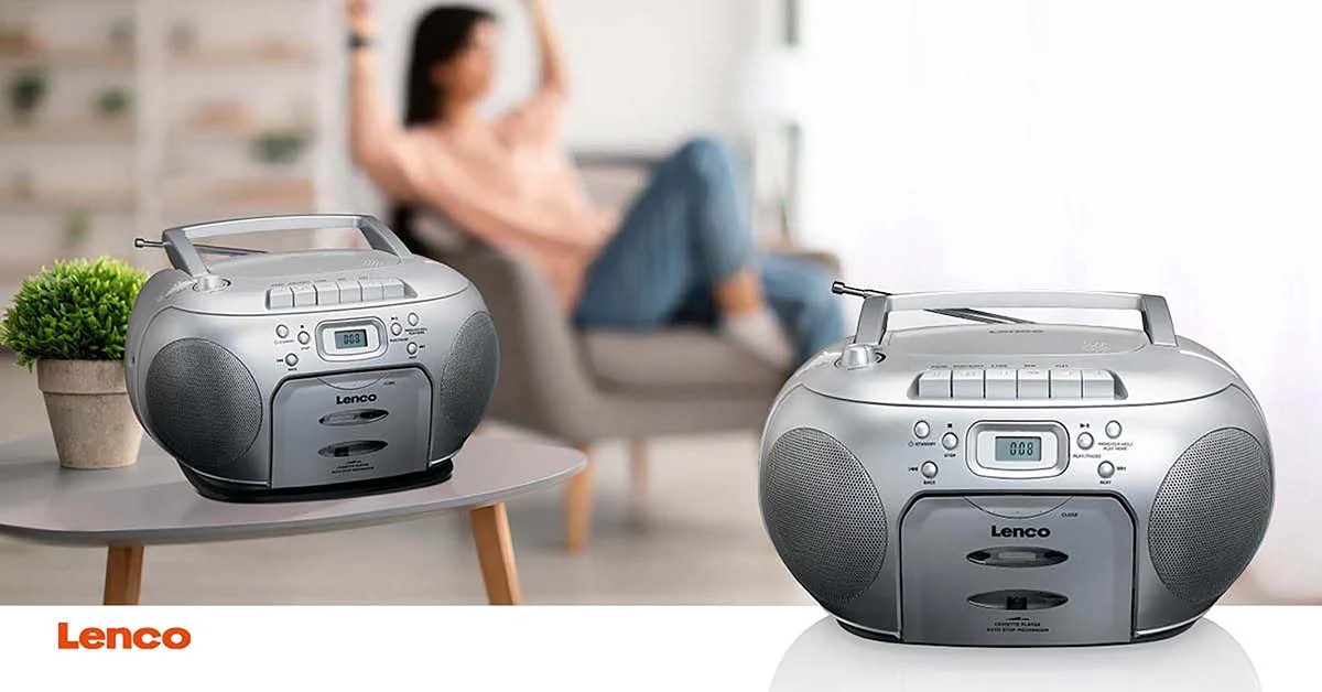 LENCO SCD-420SI - Portable stereo FM Radio CD - Cassettespeler - Image 15