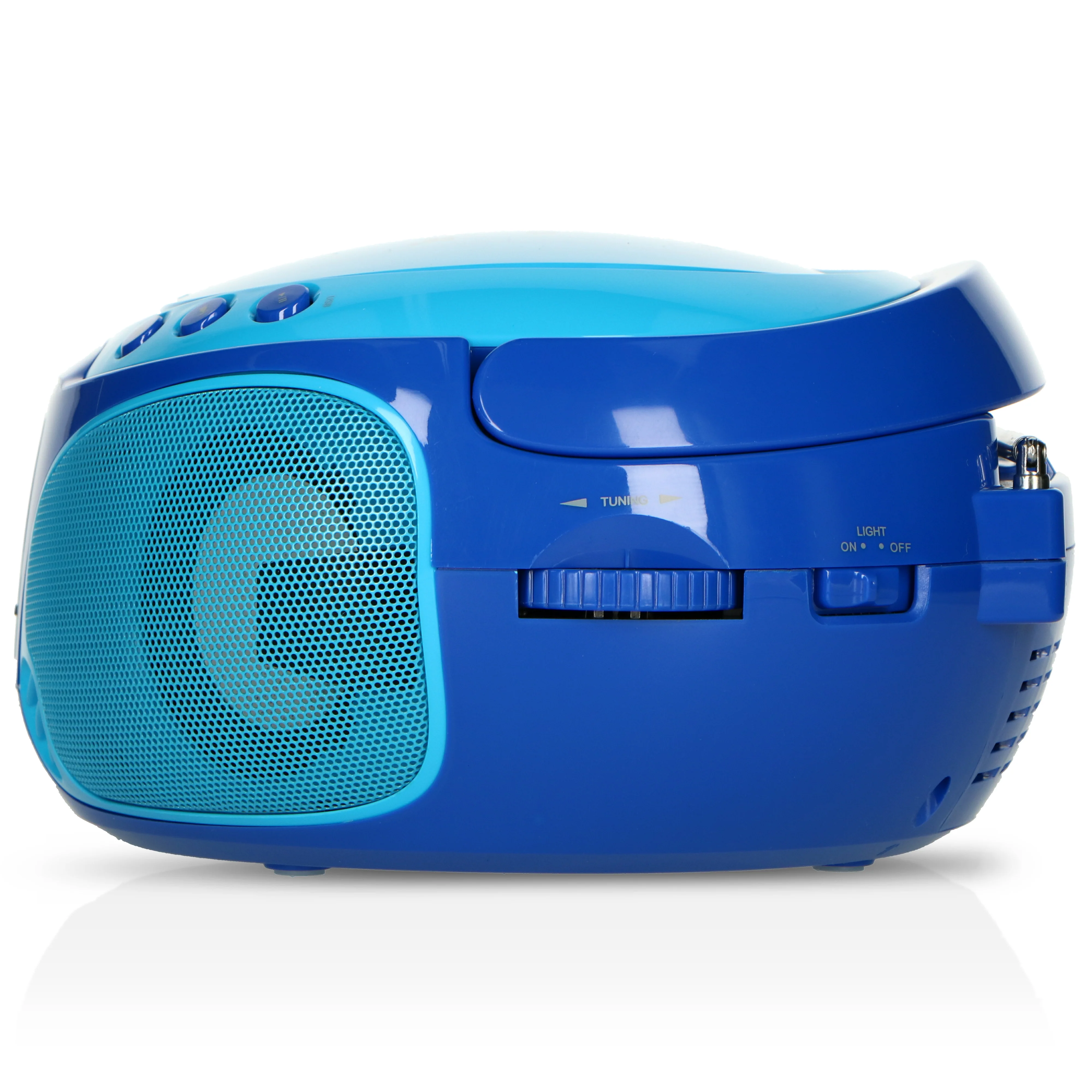 LENCO SCD-650BU Draagbare FM Radio CD/MP3/USB microfoon en licht effecten - Blauw - Image 6