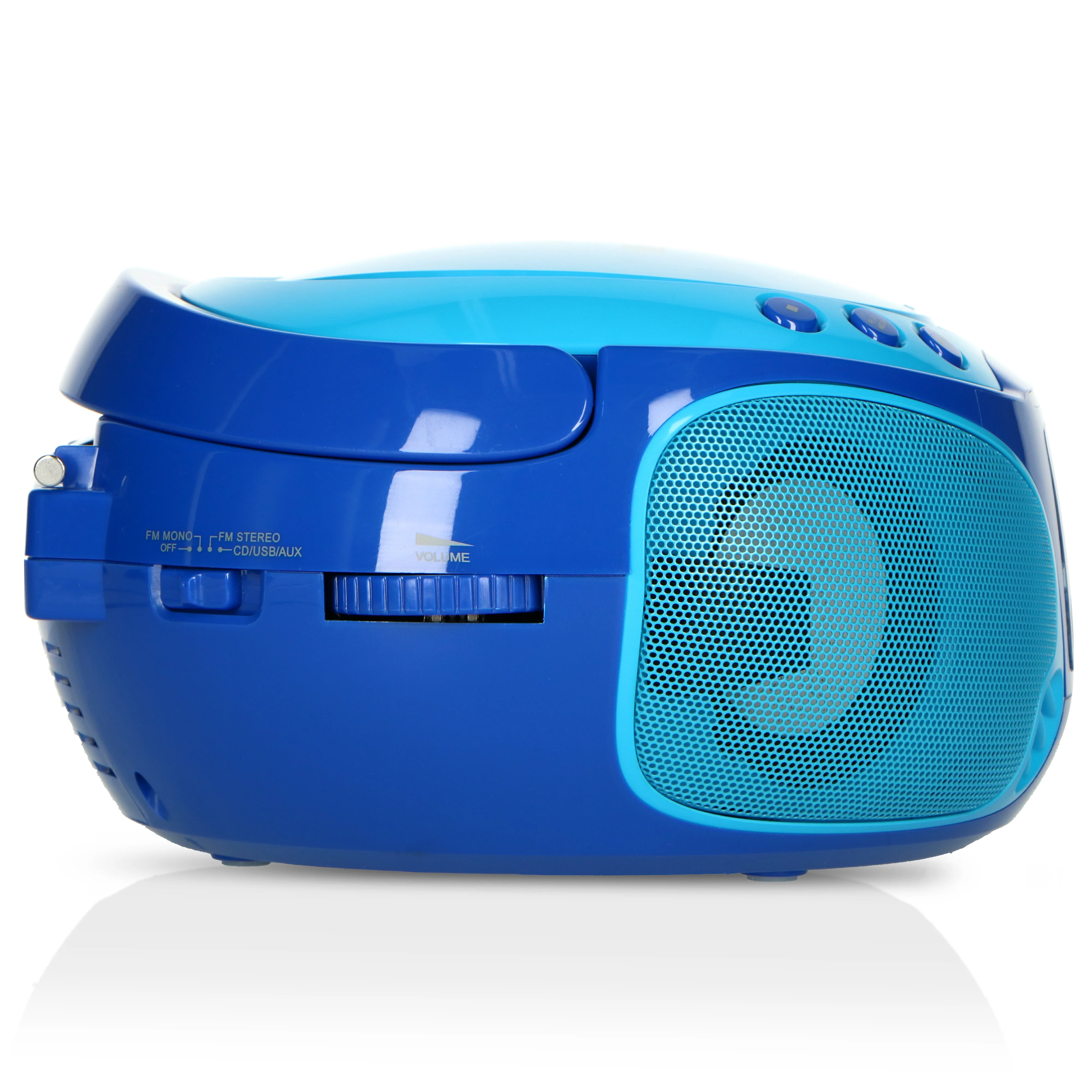 LENCO SCD-650BU Draagbare FM Radio CD/MP3/USB microfoon en licht effecten - Blauw - Image 7
