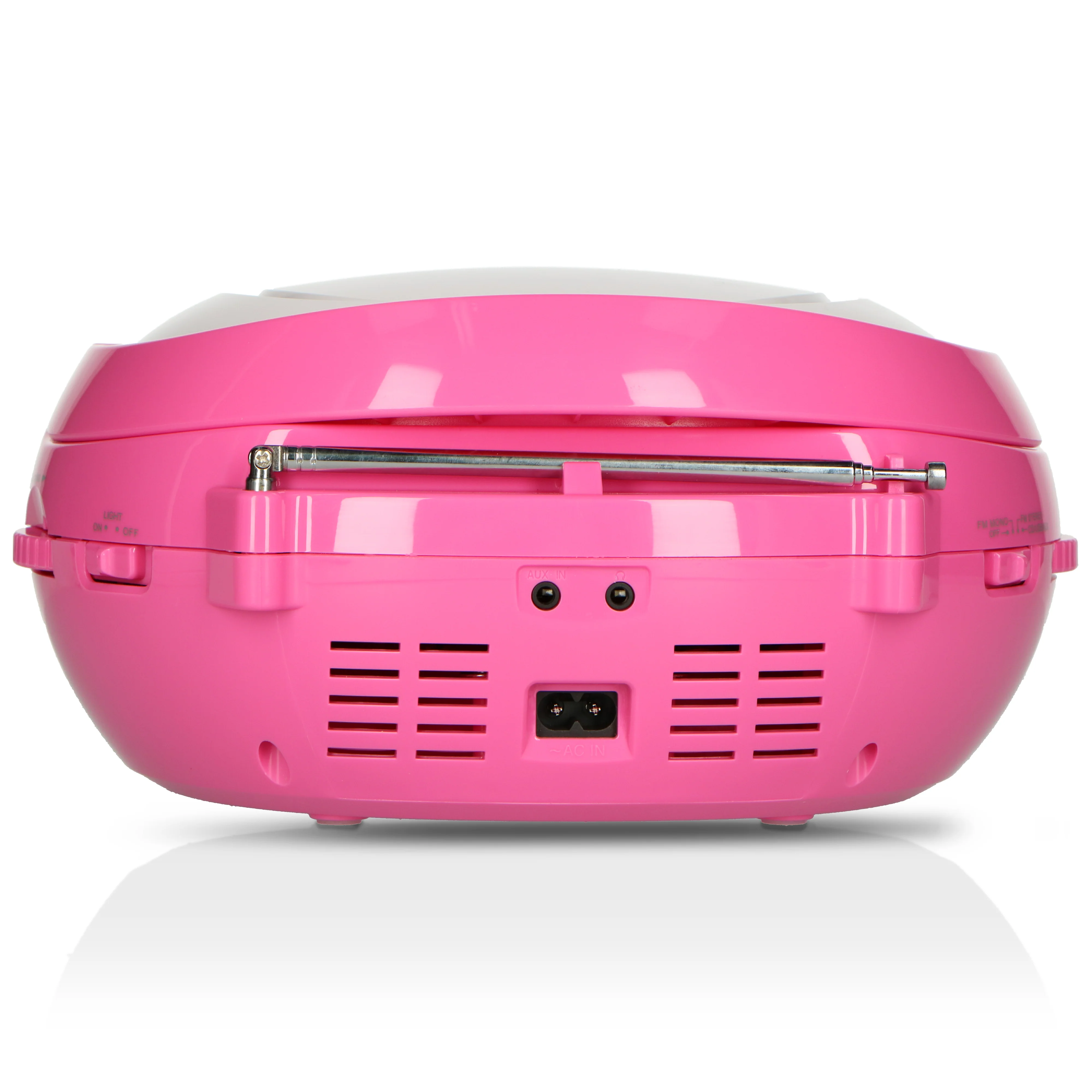 LENCO SCD-650PK - Draagbare FM Radio CD/MP3/USB speler microfoon en licht effecten - Roze - Image 8