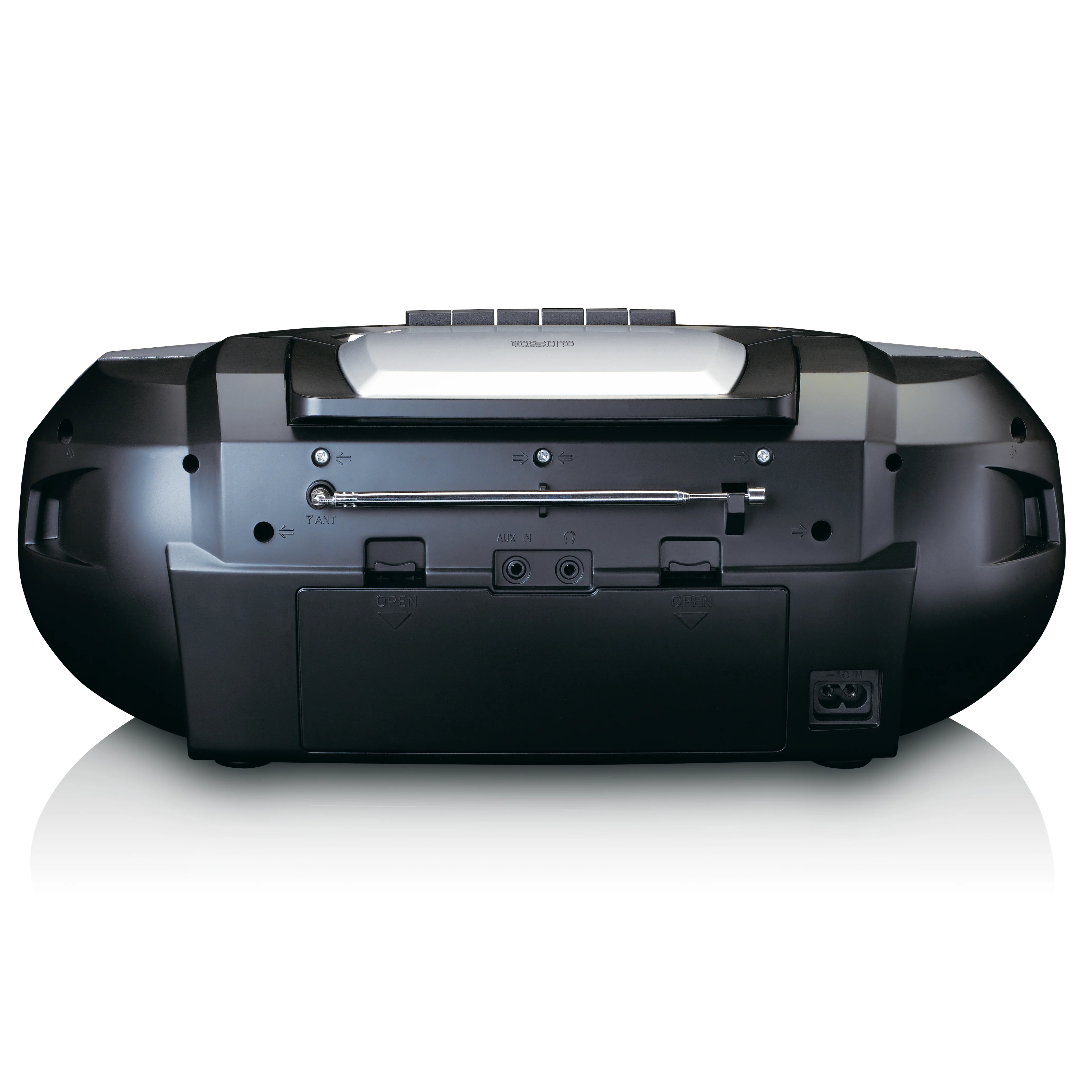 LENCO SCD-720SI - Draagbare boombox met DAB+/FM radio, Bluetooth®, CD, casette recorder en USB speler - Zilver - Image 5