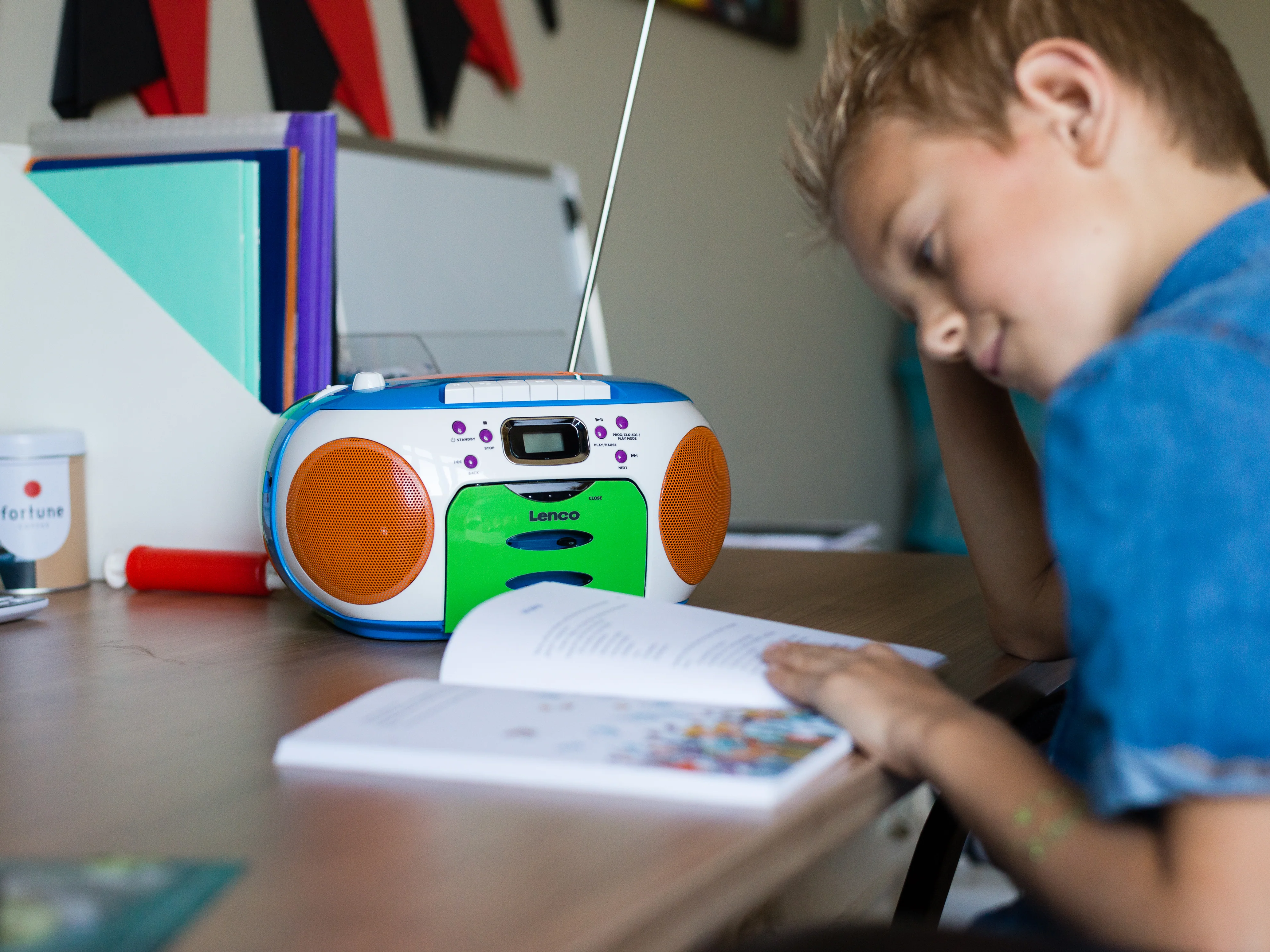 LENCO SCD-971 - Draagbare FM radio CD/Cassette speler - Kids - Image 12