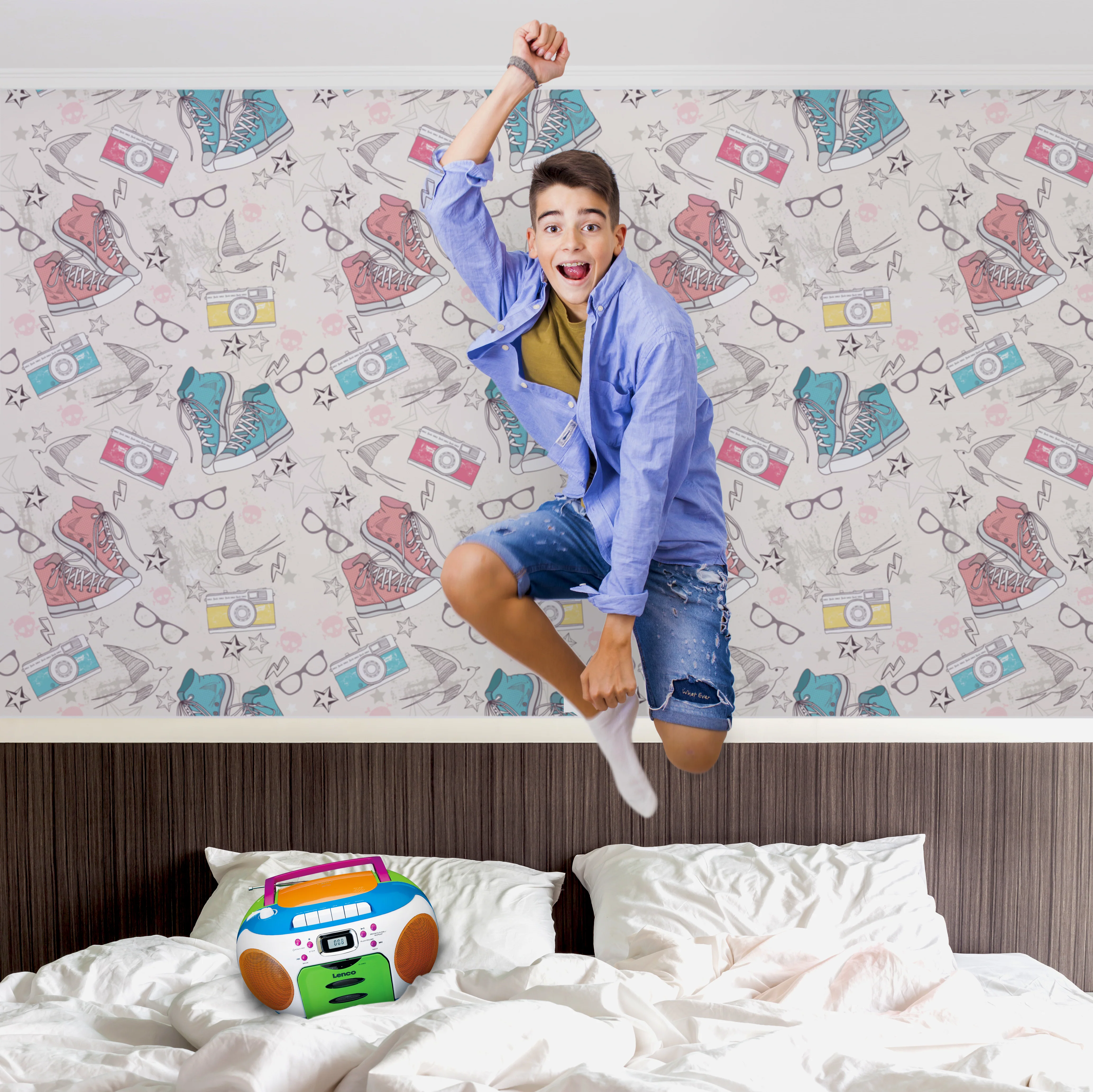 LENCO SCD-971 - Draagbare FM radio CD/Cassette speler - Kids - Image 15