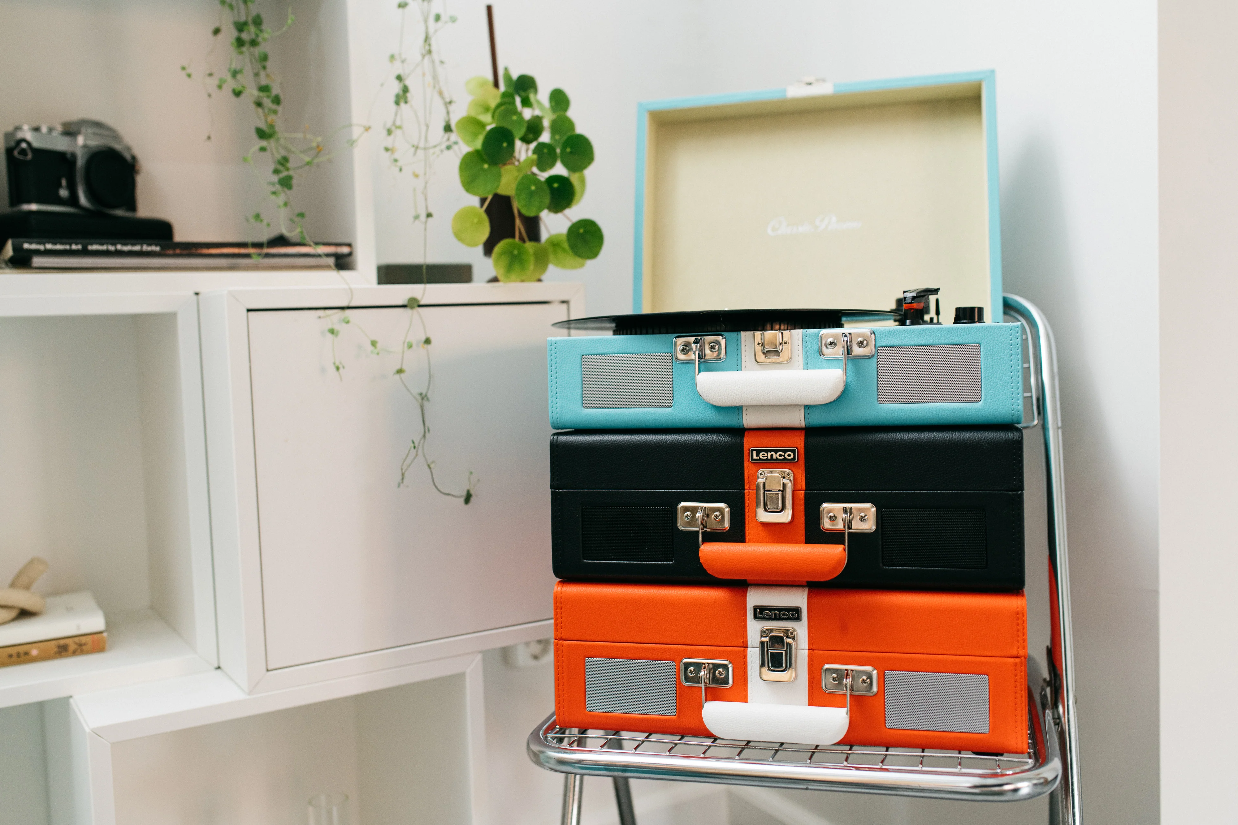 CLASSIC PHONO TT-110BKRD - Platenspeler met Bluetooth® ontvangst en ingebouwde speakers - Zwart Rood - Image 9