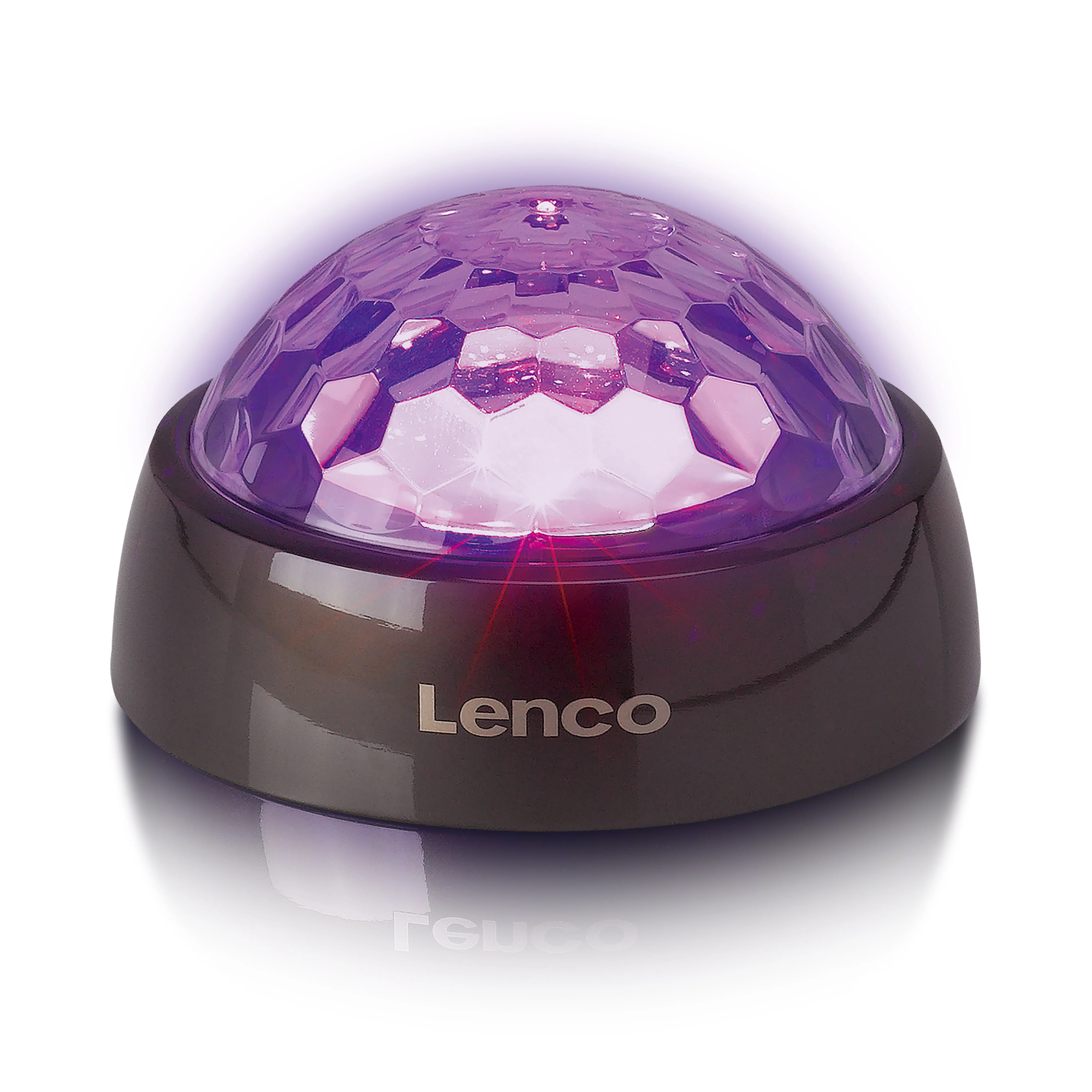 LENCO TTA-180TN - Platenstabilisator met RGB lichteffecten - Platenspeler aandrukgewicht 250g en discobal in één - Titanium - Image 8